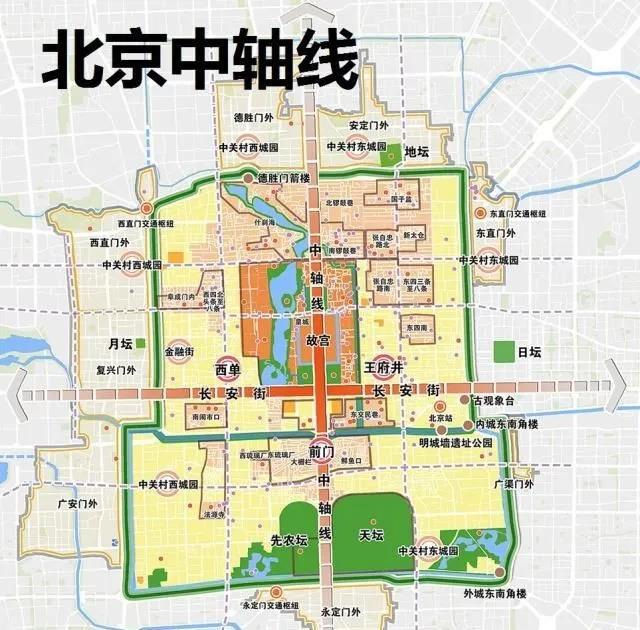 北京中轴线(图源:网络)